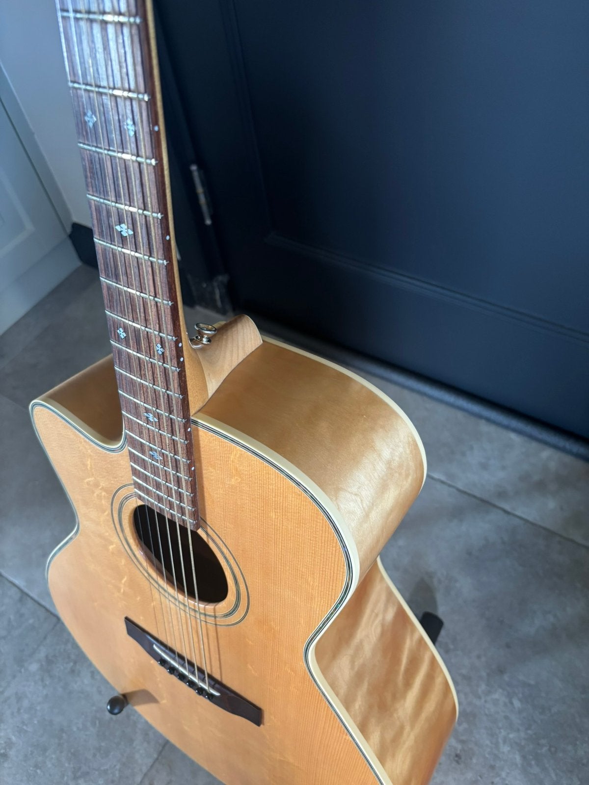 Landola linkshandige jumbo gitaar, Ophalen, Gebruikt, Western- of Steelstringgitaar