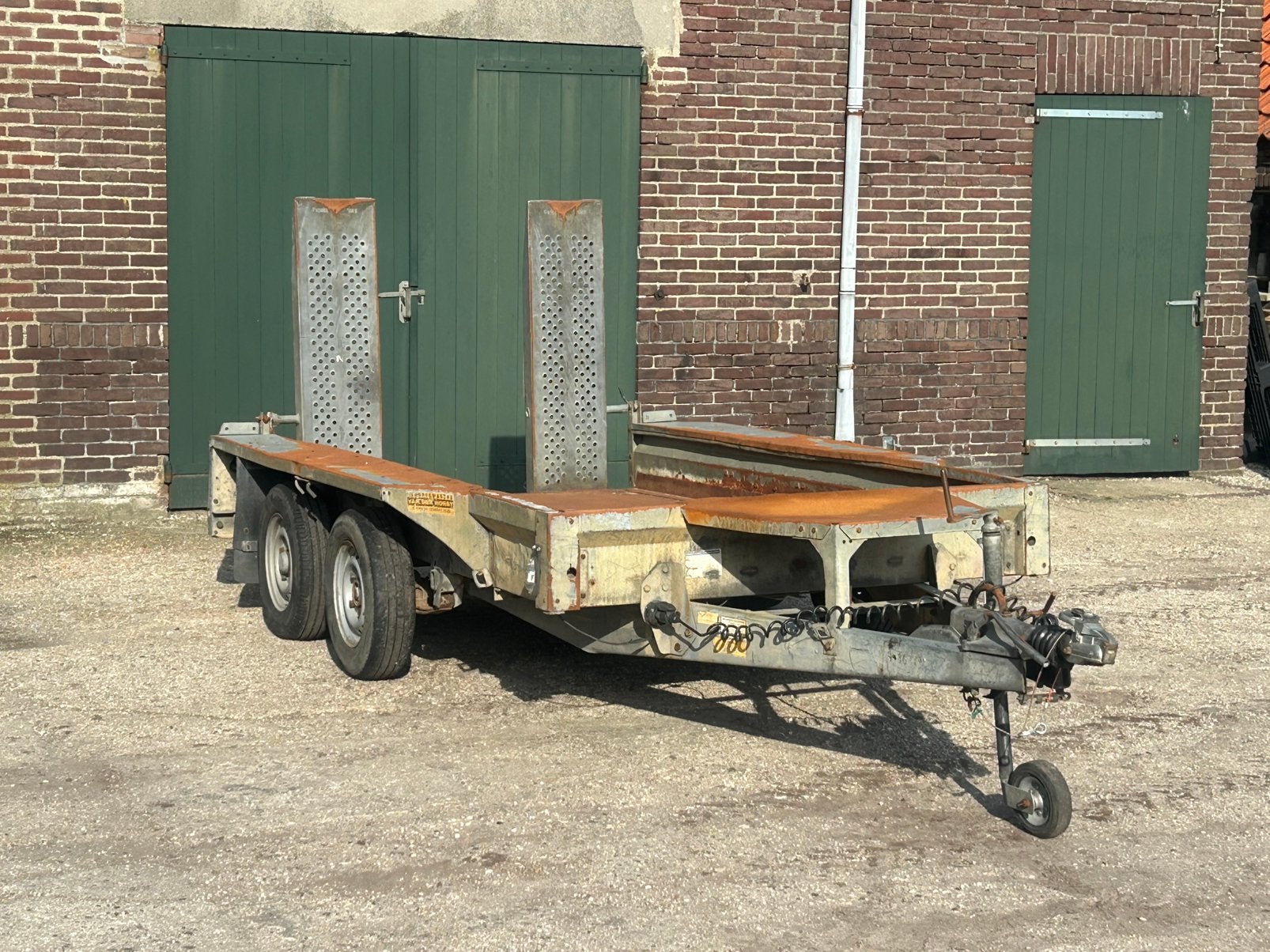 Ifor williams machinetransporter 300x160 2700kg, Ophalen, Zo goed als nieuw