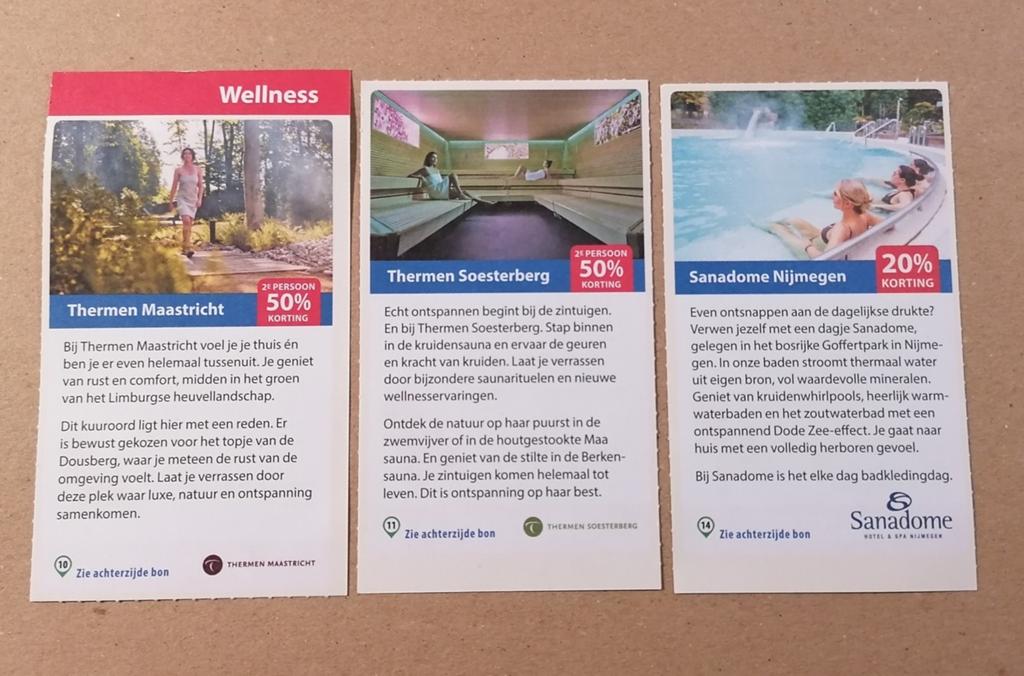 Sauna kortingsbonnen, Tickets en Kaartjes, Drie personen of meer, Kortingsbon, Spa of Sauna