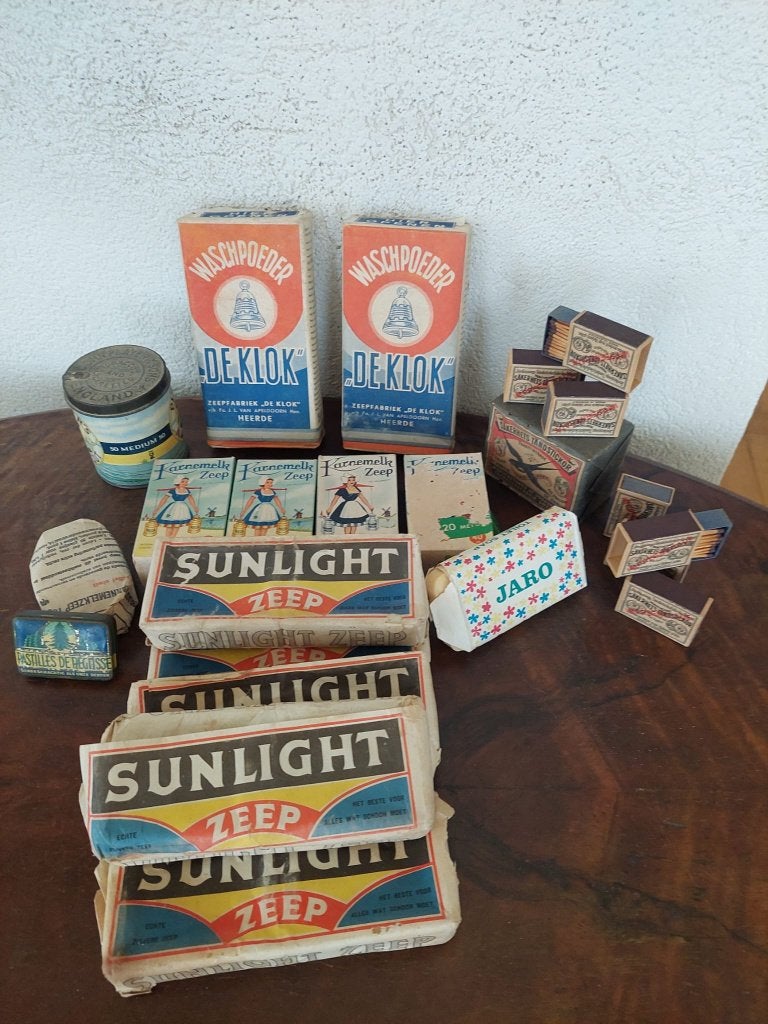 Vintage zeepjes, waspoeder ed., Verzamelen, Ophalen, Gebruikt, Overige typen
