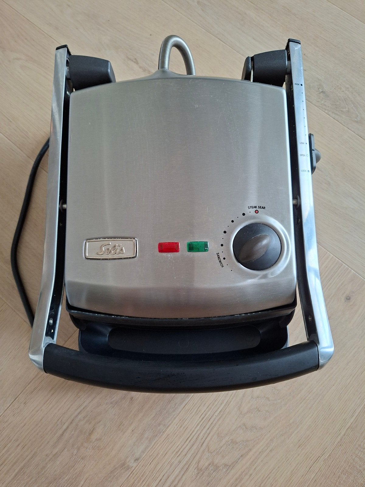 Solis Grill & Contactgrill - Perfect voor tosti's en steaks, Witgoed en Apparatuur, Contactgrills, Ophalen of Verzenden, Gebruikt