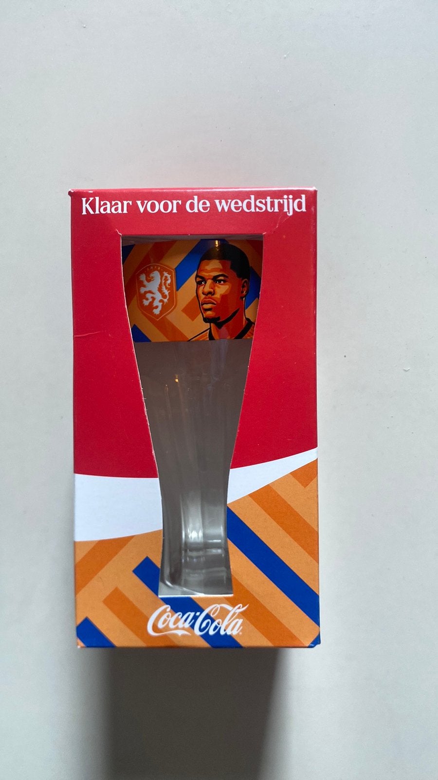 Wk Coca cola spelers glazen: Denzel Dumfries, Verzamelen, Glas en Borrelglaasjes, Ophalen, Nieuw, Frisdrankglas