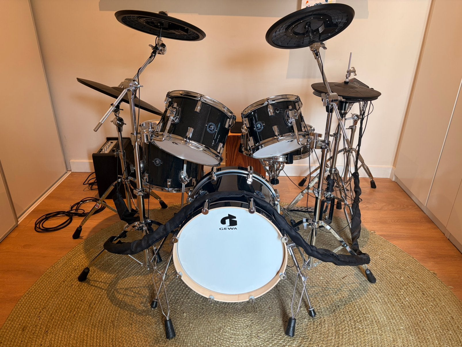 GEWA G3 Pro elektronisch drumstel - compleet pakket, Ophalen, Gebruikt, Overige merken, Elektronisch