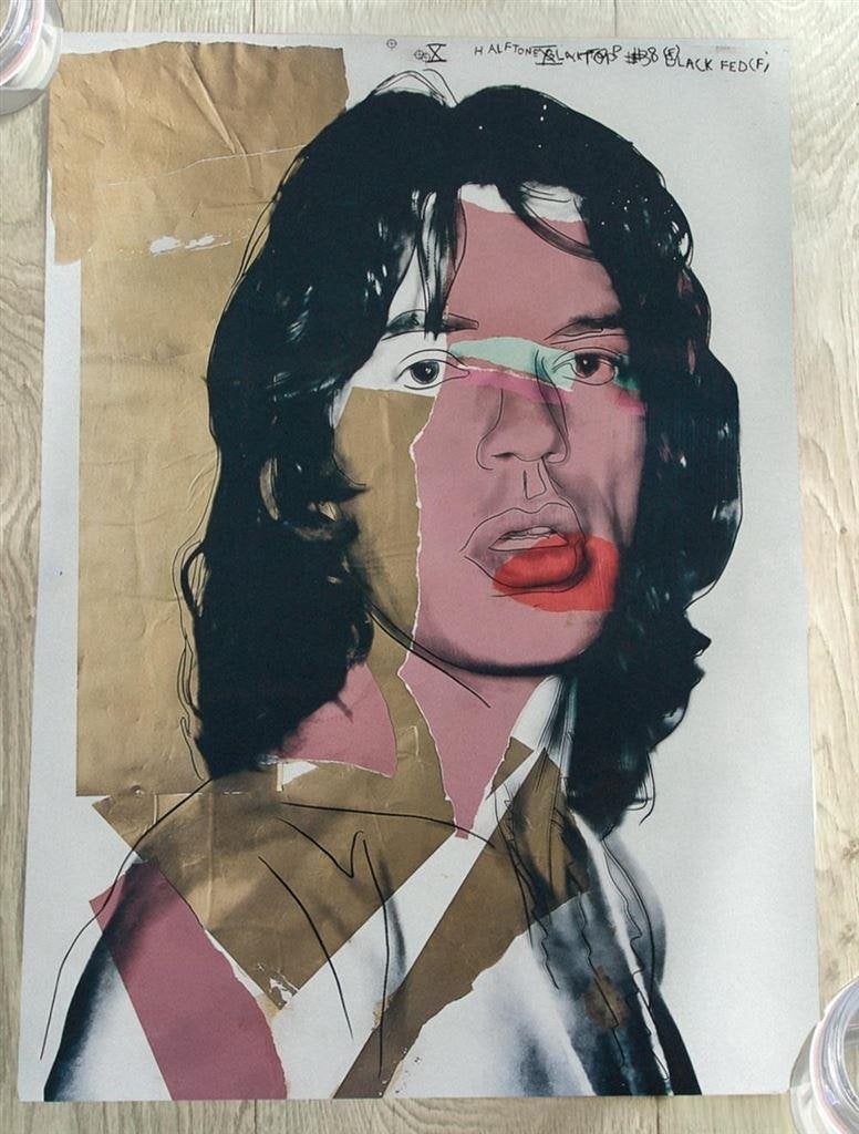 Mick Jagger Andy Warhol The Rolling Stones Poster, Verzenden, Nieuw, Poster, Artwork of Schilderij