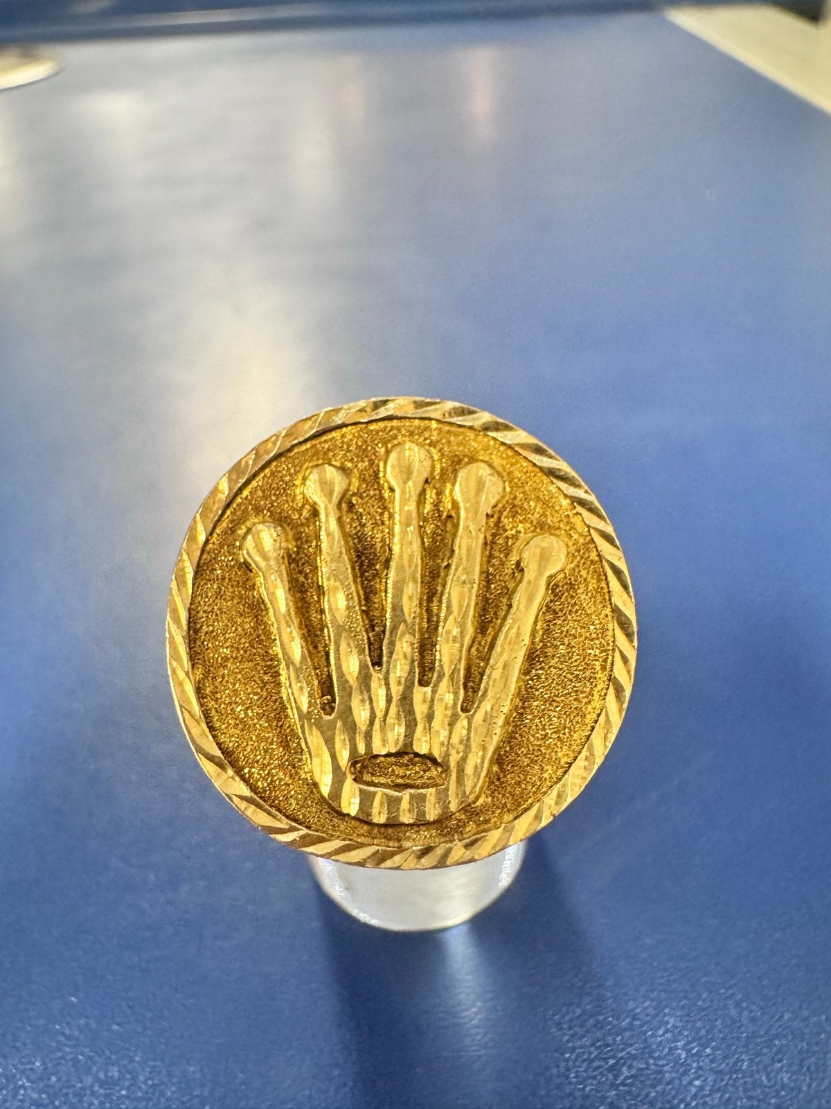 18kt Gouden Rolex Model Ring - Nieuwstaat, 20 of groter, Nieuw, Ophalen of Verzenden, Dame of Heer