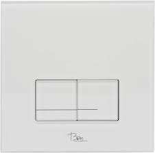 Toilet drukplaat Ben Pro Flush Shine wit - nieuw, Ophalen of Verzenden, Nieuw, Glas, Toilet