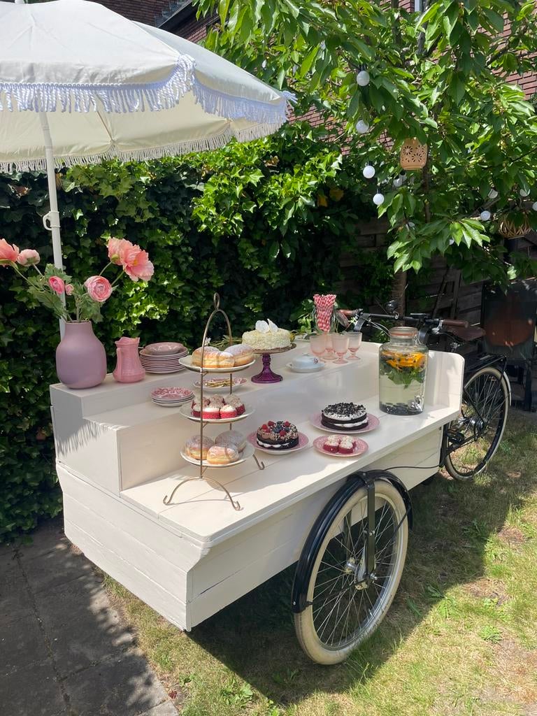 Elektrische bakfiets/kraam voor op events en markten, Ophalen, Zo goed als nieuw, Goederen, Elektrisch