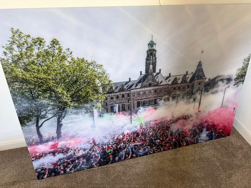 Feyenoord Kampioen in plexiglas.  16/'17 Fotolijst 180x120cm, Kunststof, 125 cm of meer, Ophalen of Verzenden, Zo goed als nieuw