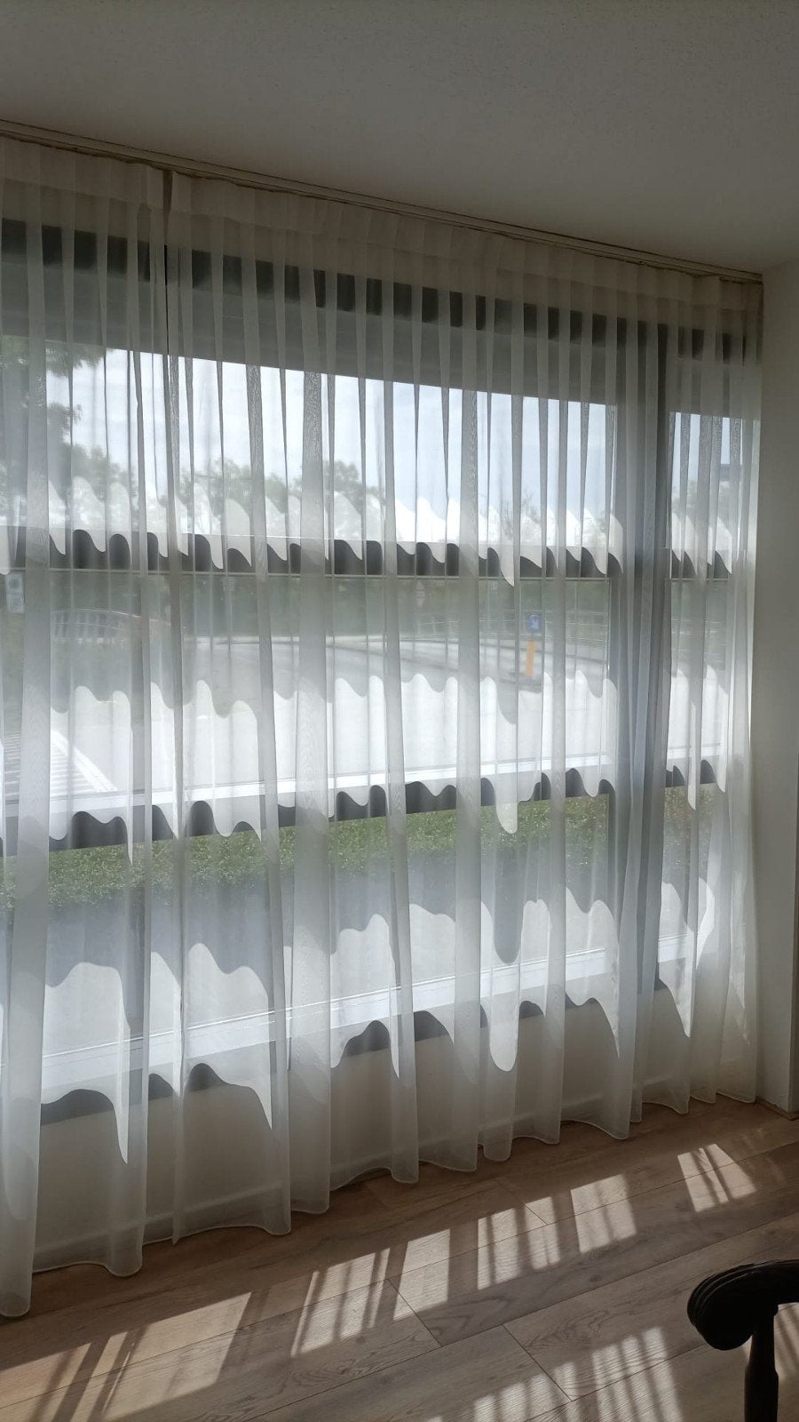 Glasgordijnen Vitrage zo goed als nieuw, 249 cm, Wit, Ophalen of Verzenden, Zo goed als nieuw