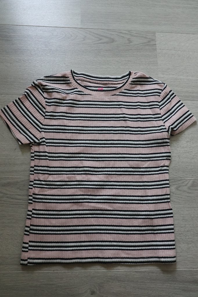 IZGS H&M shirtje 146 152 roze, Kinderen en Baby's, Kinderkleding | Maat 152, Ophalen, Meisje, H&M, Zo goed als nieuw