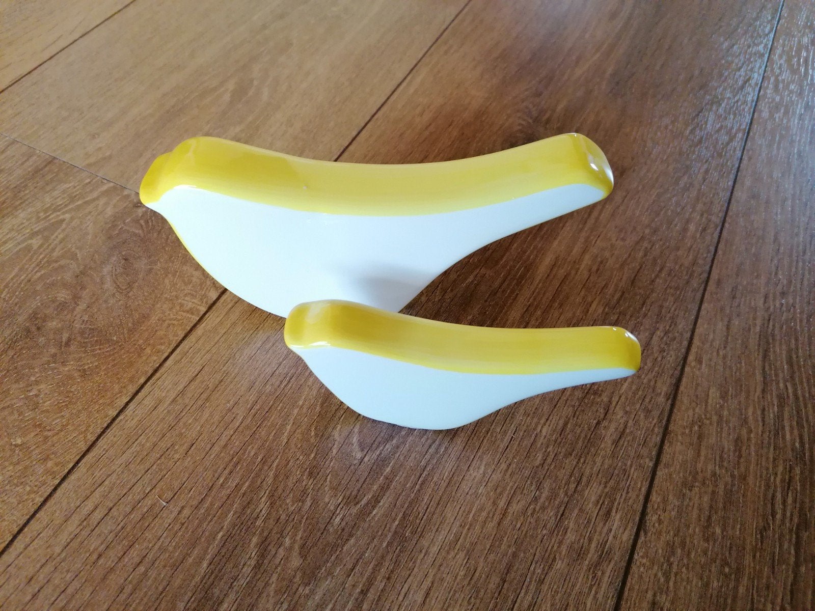 Set van 2 decoratieve vogels Melinera - Nieuw in verpakking, Ophalen of Verzenden, Nieuw, Meerkleurig, Steen/keramiek