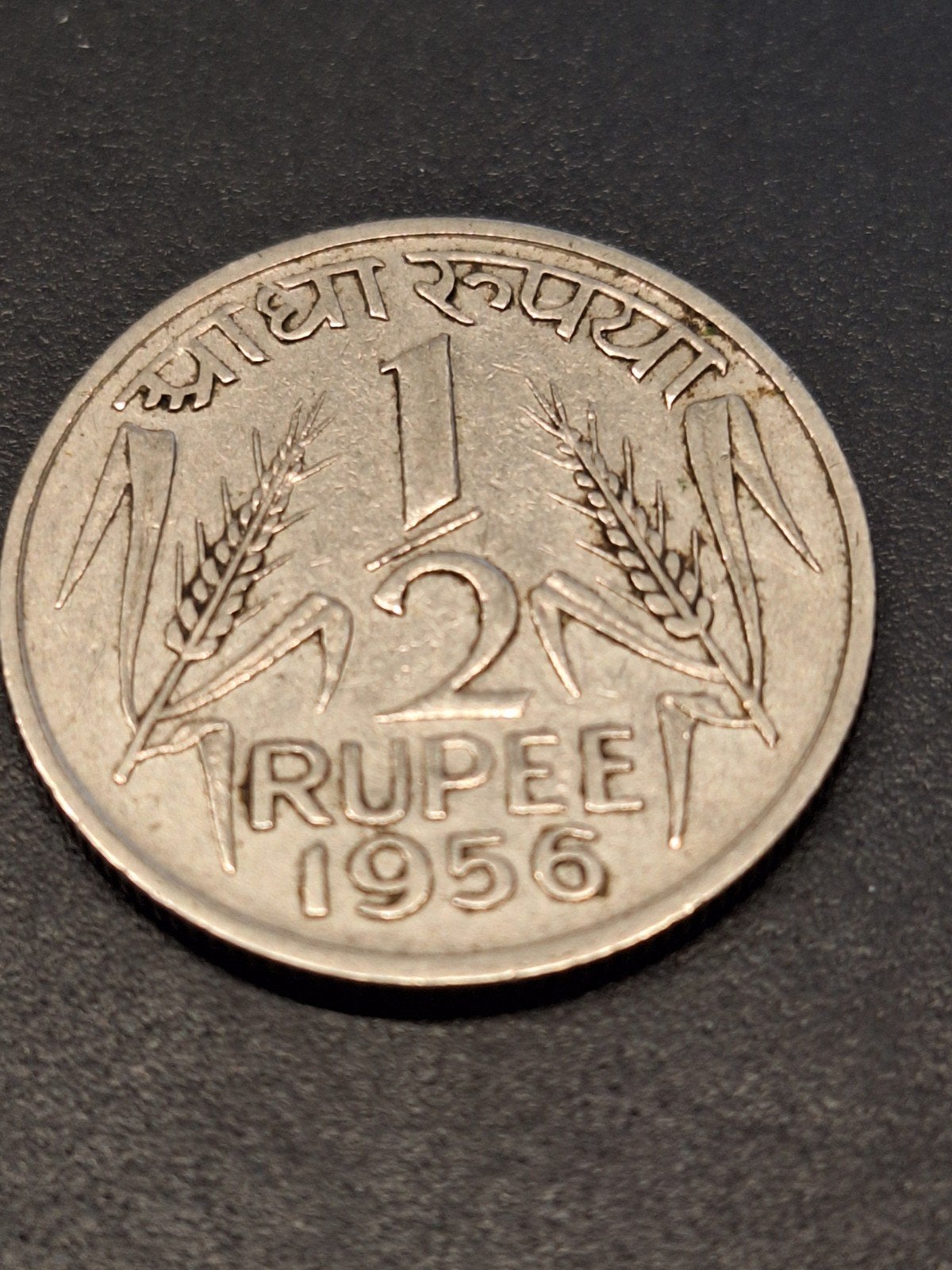 india 1/2 rupee 1956, Postzegels en Munten, Munten | Azië, Ophalen of Verzenden, Zuid-Azië