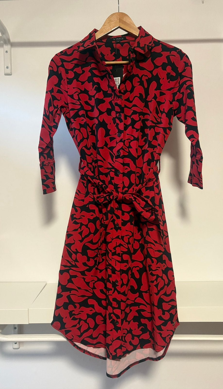 Mi Piace travelstof jurk maat S, Nieuw, Maat 36 (S), Onder de knie, Meerkleurig