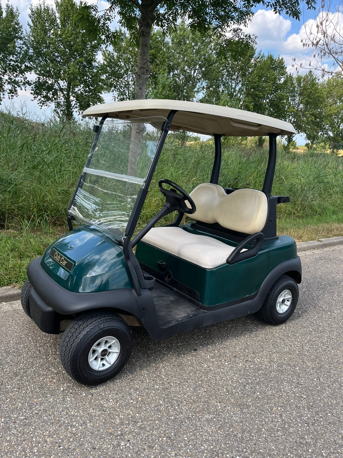 Electrische golfkar in nieuwstaat met splinternieuwe accu’s, Ophalen, Zo goed als nieuw, Golfkar