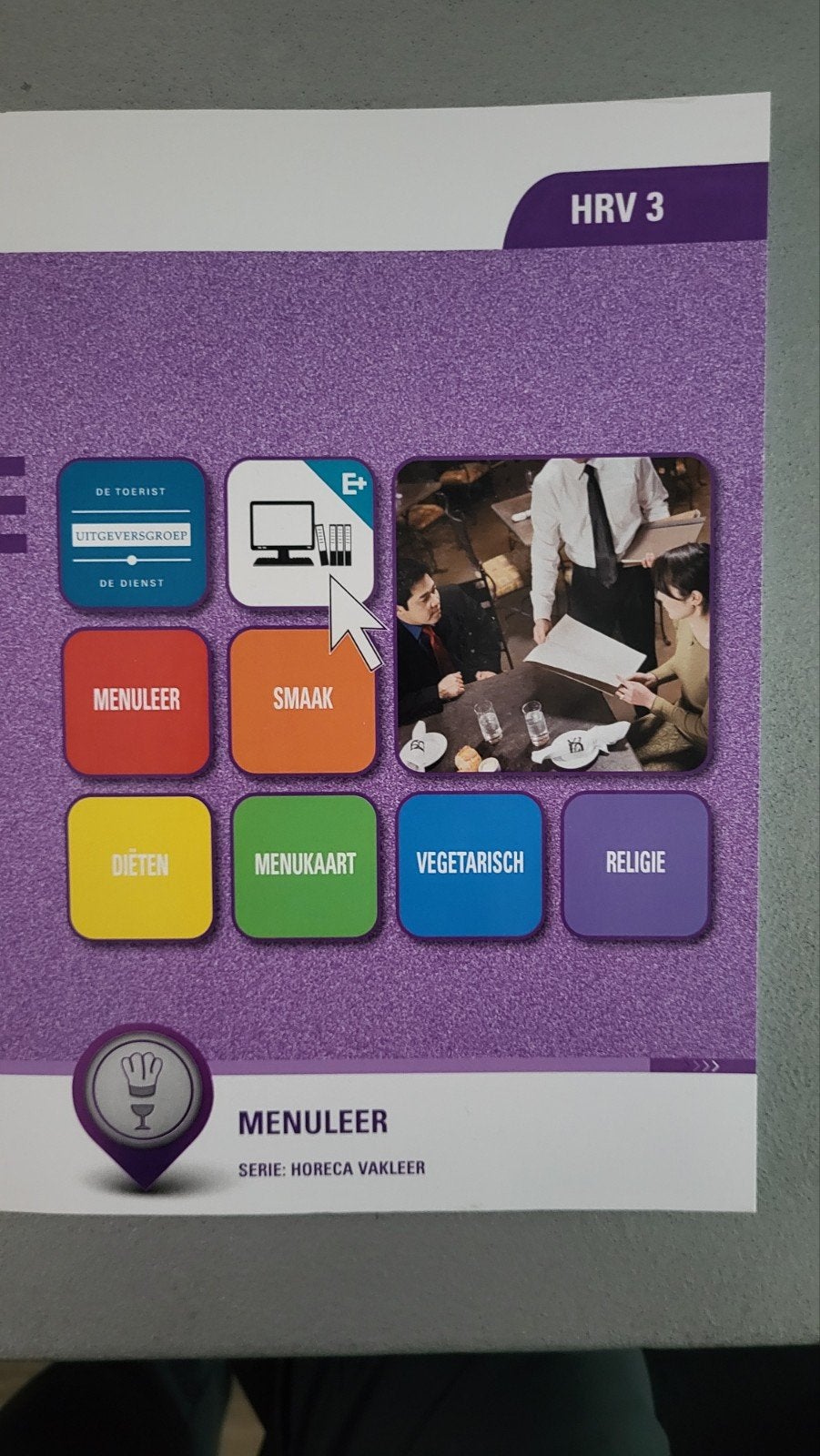 HRV3 menuleer serie horecavakleer, Boeken, Ophalen of Verzenden, Zo goed als nieuw, Margot Vos, Nederlands