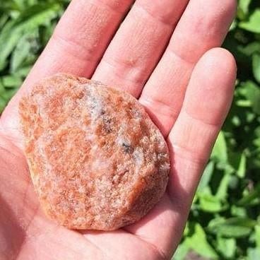 Ruwe Oranje Calciet - Natuurlijk Mineraal, Verzamelen, Mineralen en Fossielen, Ophalen of Verzenden