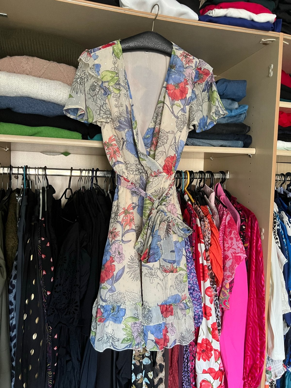 Mooie zomerjurk van Miljuschka zgan mt 42, Kleding | Dames, Jurken, Meerkleurig, Maat 42/44 (L), Ophalen of Verzenden, Zo goed als nieuw