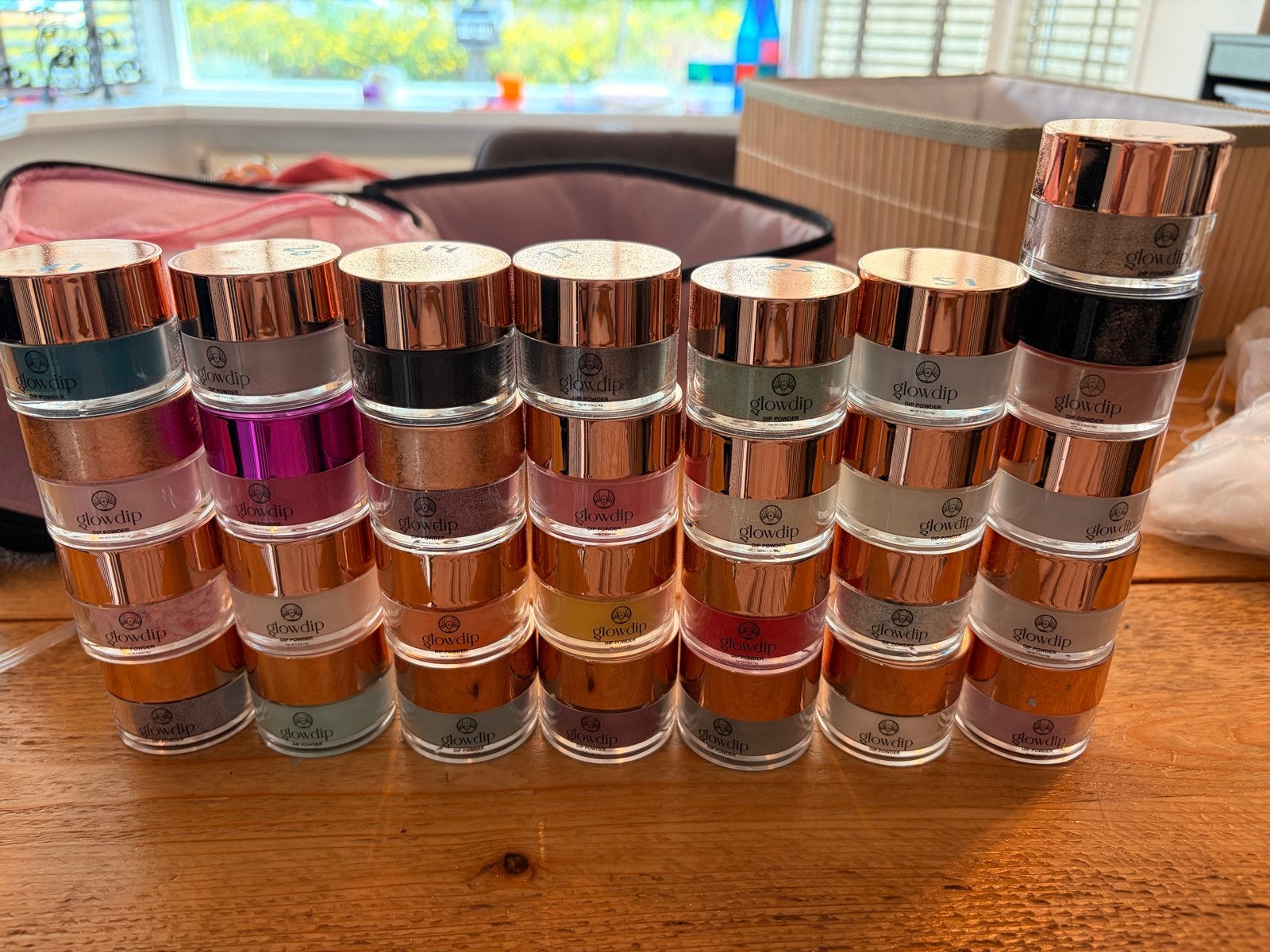 Glowdip Dipping Powder Set - 29 kleuren en complete accessoi, Ophalen of Verzenden, Zo goed als nieuw, Overige typen