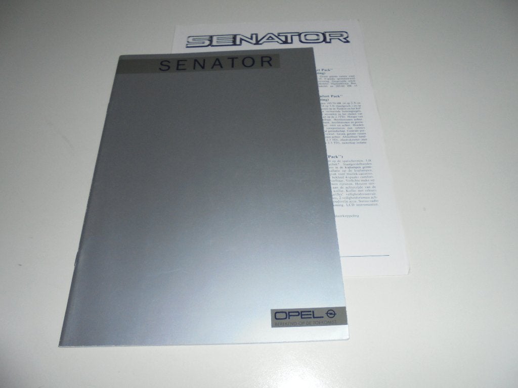 brochure Opel Senator  1986, Ophalen of Verzenden, Zo goed als nieuw, Opel
