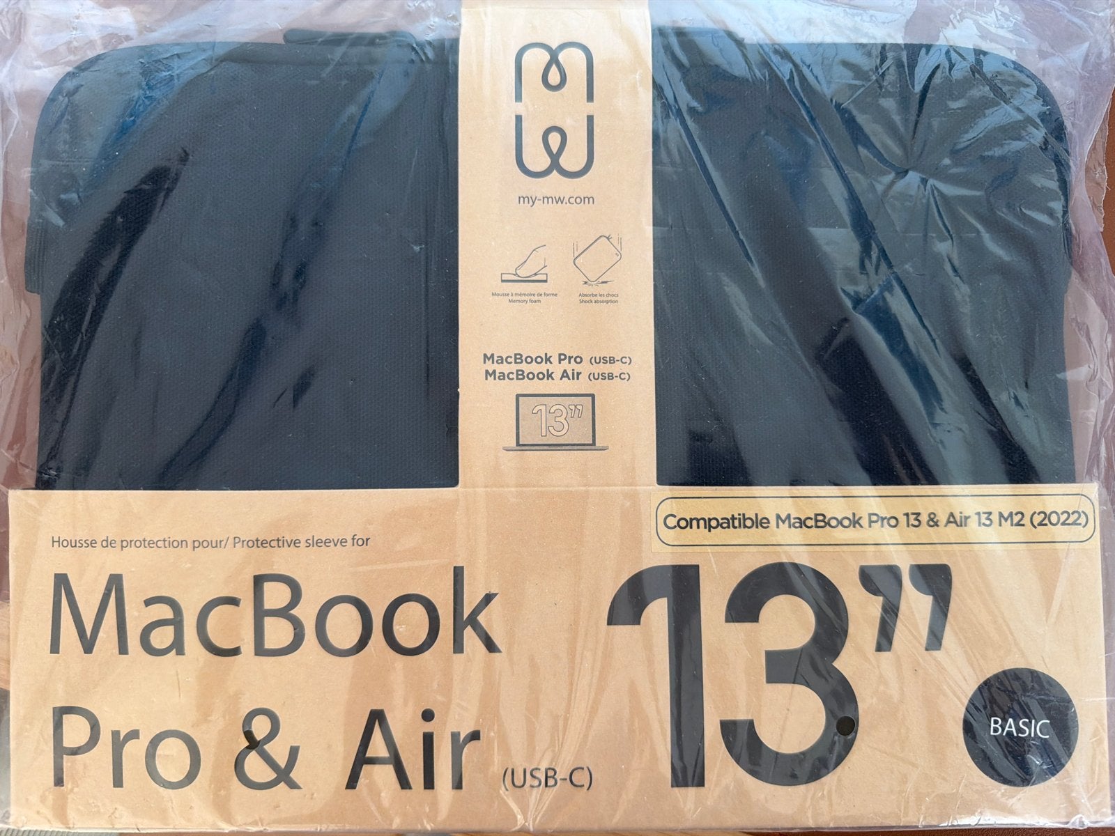Mw MacBook Air/Pro hoes 13 inch - Zwart (Z.G.A.N), Computers en Software, Ophalen of Verzenden, 13 inch, Zo goed als nieuw