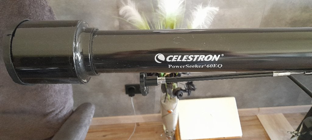 Celestron powerseeker 60 EQ telescoop, Audio, Tv en Foto, Optische apparatuur | Telescopen, Ophalen, Met statief, Spiegeltelescoop (reflector)