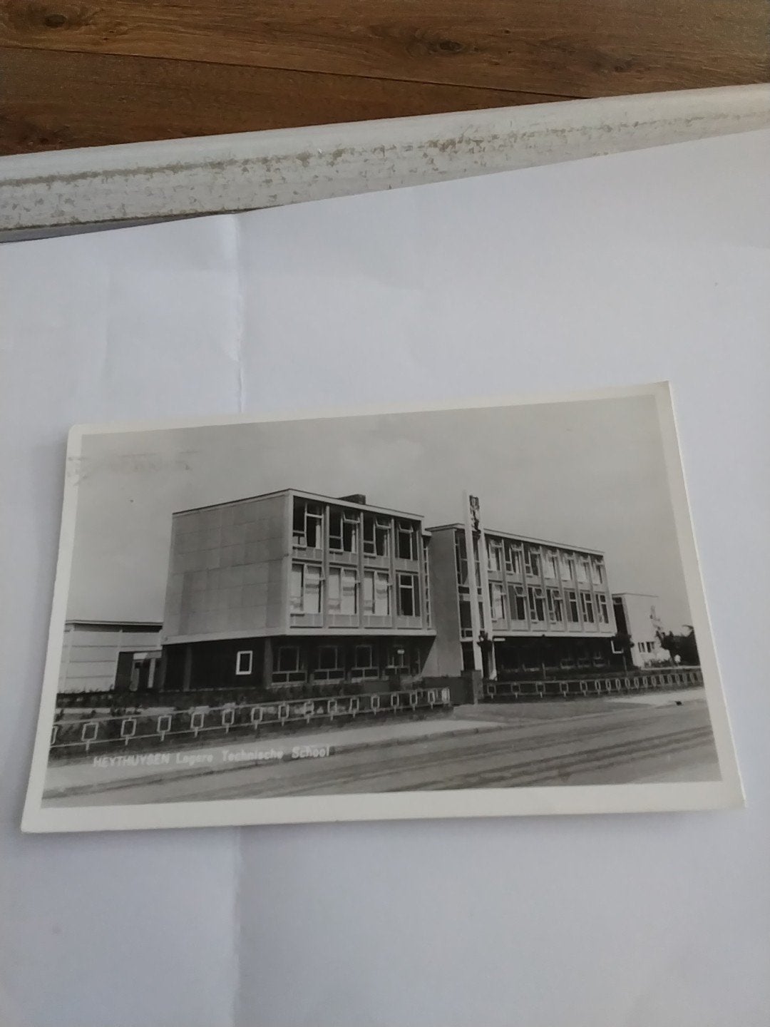 Oude ansichtkaart Heythuysen Lagere Technische School, Ophalen of Verzenden, 1960 tot 1980, Zuid-Holland