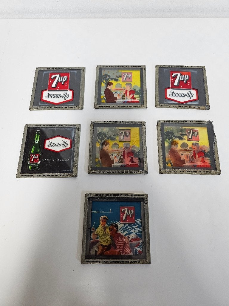 Cloeck en moedig vintage onderzetters!, Gebruikt, Ophalen of Verzenden, Nvt, Nvt