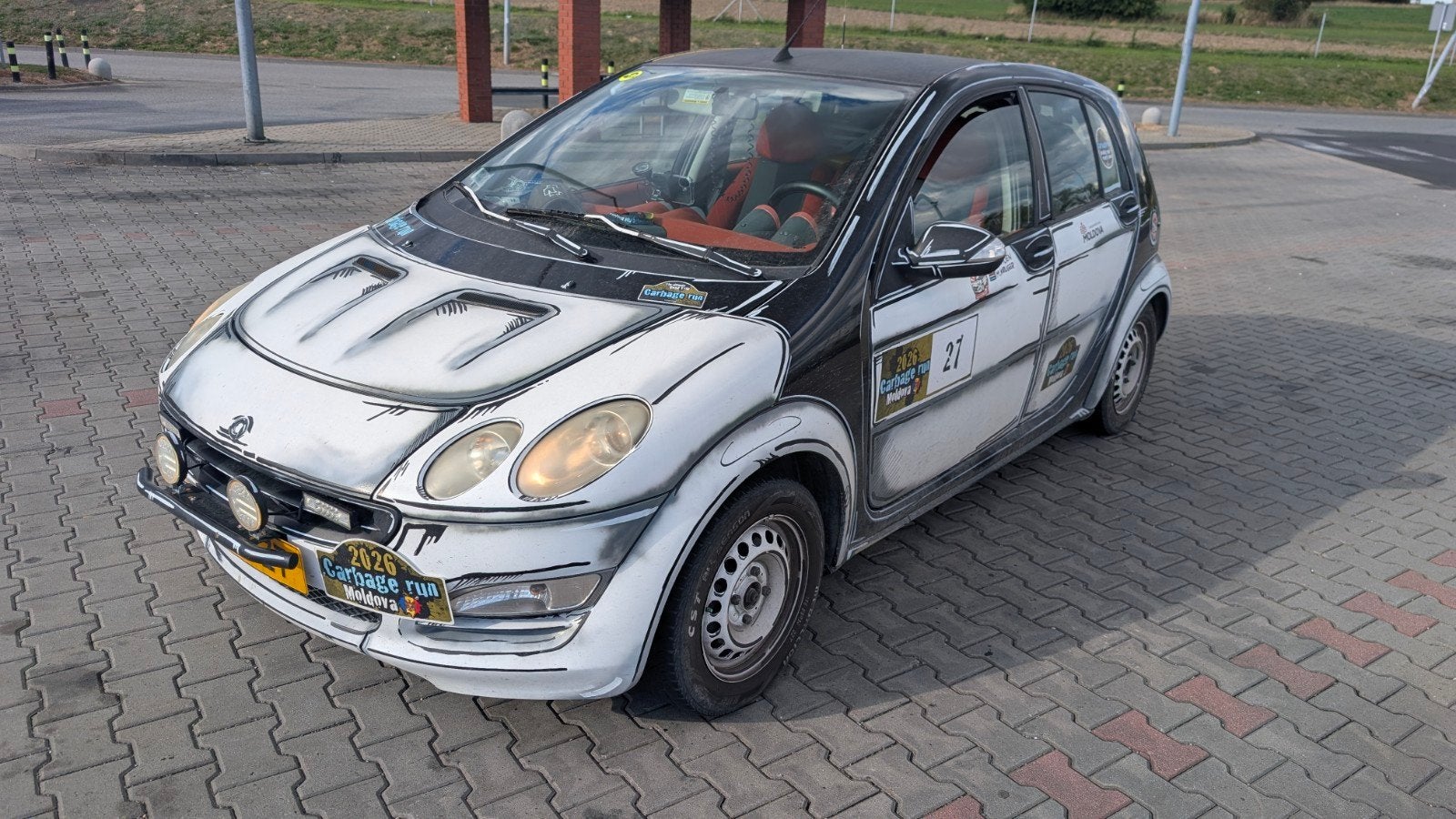 Smart ForFour 1.1 2005 Carbagerun, Auto's, Voorwielaandrijving, Stof, Zwart, Origineel Nederlands