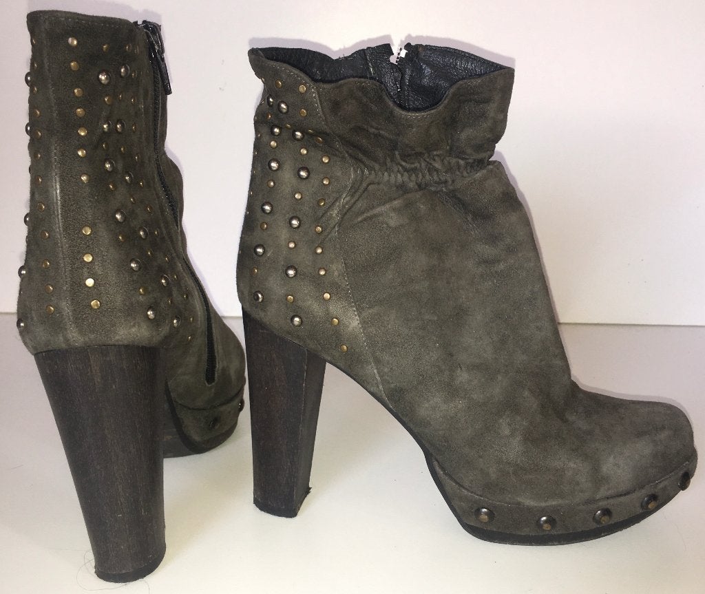 grijze suede sexy hoge hak enkel laarzen maat 37, Kleding | Dames, Schoenen, Made in Italy, Lage of Enkellaarzen, Ophalen of Verzenden