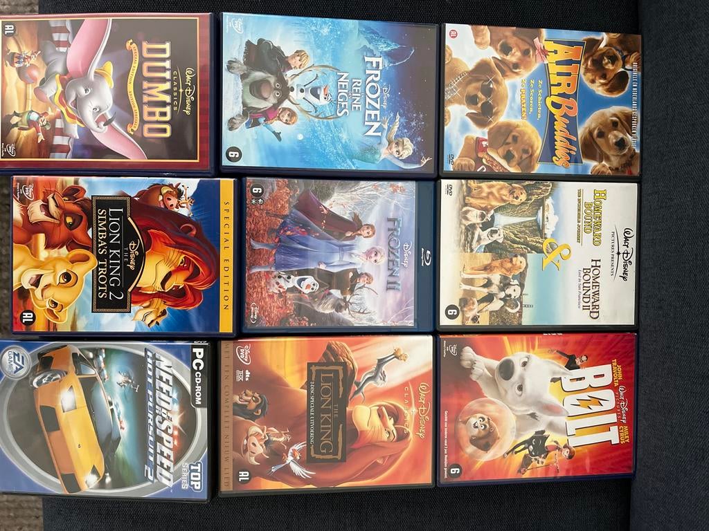 Kinderfilms: Dumbo, Frozen, Tarzan, air buddies en meer, Cd's en Dvd's, Avontuur, Ophalen of Verzenden, Zo goed als nieuw, Vanaf 6 jaar
