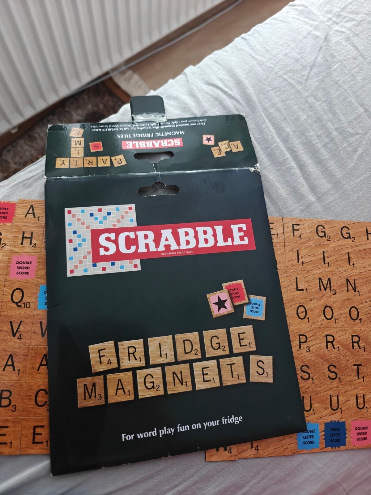 Nieuwe Scrabble Koelkast Magneten Houtlook Design, Ophalen of Verzenden, Nieuw