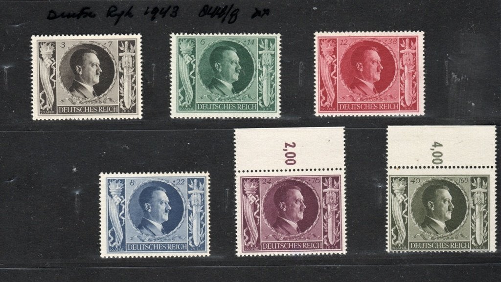 Duitse Rijk   1943  844/9 postfris ., Ophalen of Verzenden, Duitse Keizerrijk, Postfris