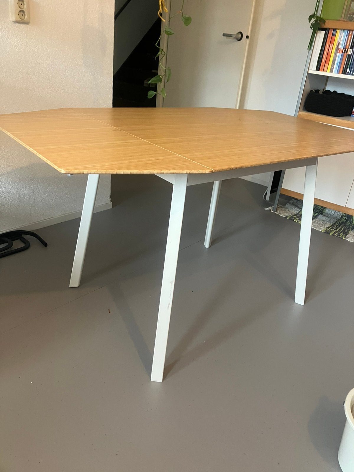 Ikea tafel PS 2012 bamboe blad, Ophalen, Gebruikt, 100 tot 150 cm, 50 tot 100 cm