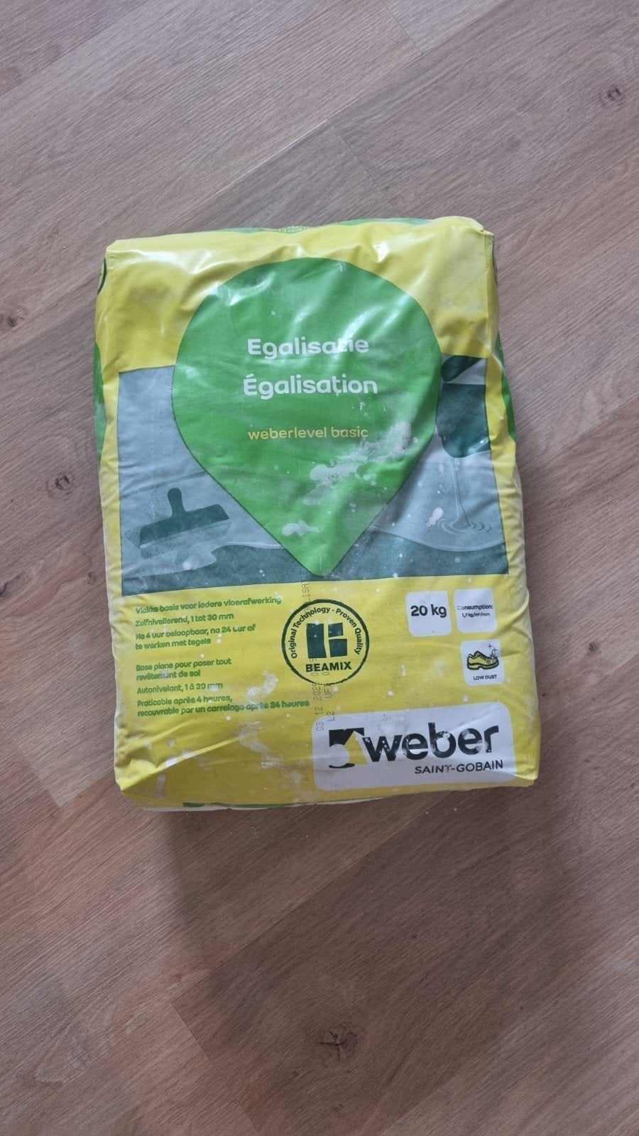 Egalisatie / egaline, Ophalen