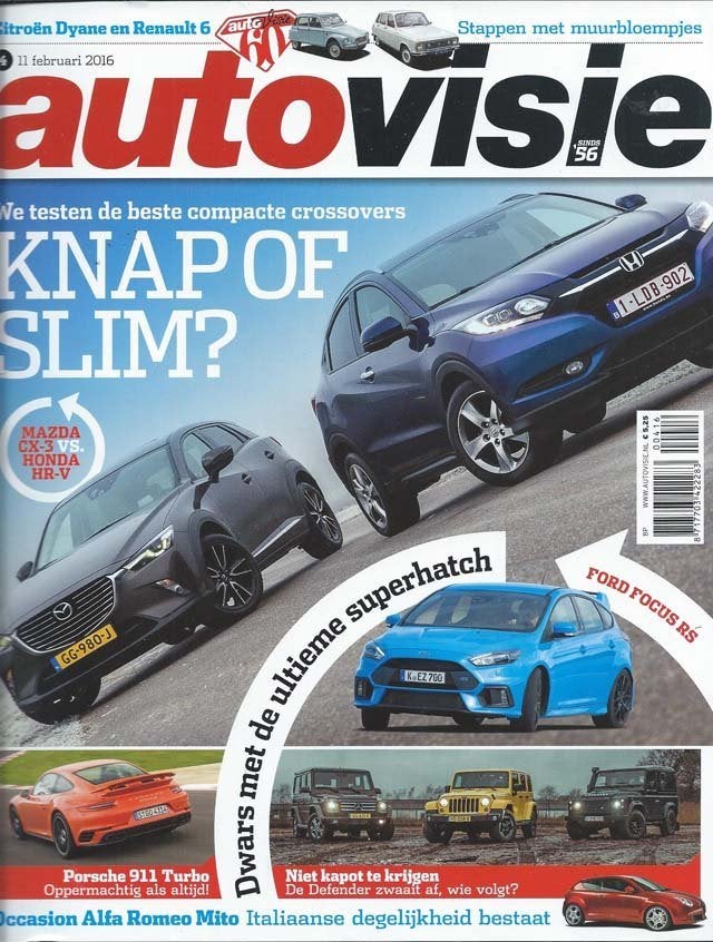Autovisie 4 2016 : Citroen Dyane - Alfa Romeo Mito - Porsche, Ophalen of Verzenden, Gelezen, Algemeen