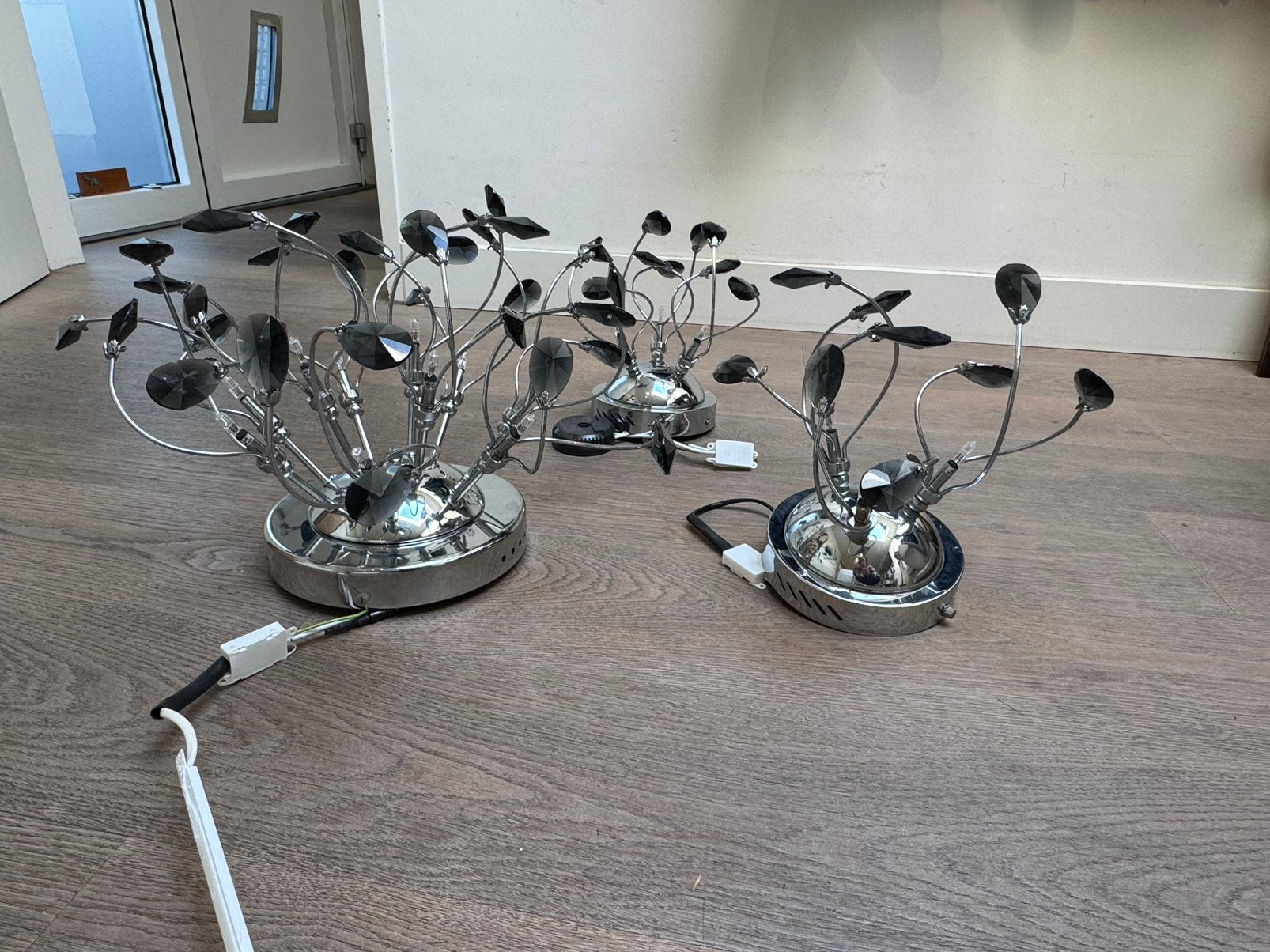 Willemse plafonnières te koop, Zilver, Kunststof, Ophalen of Verzenden, Zo goed als nieuw