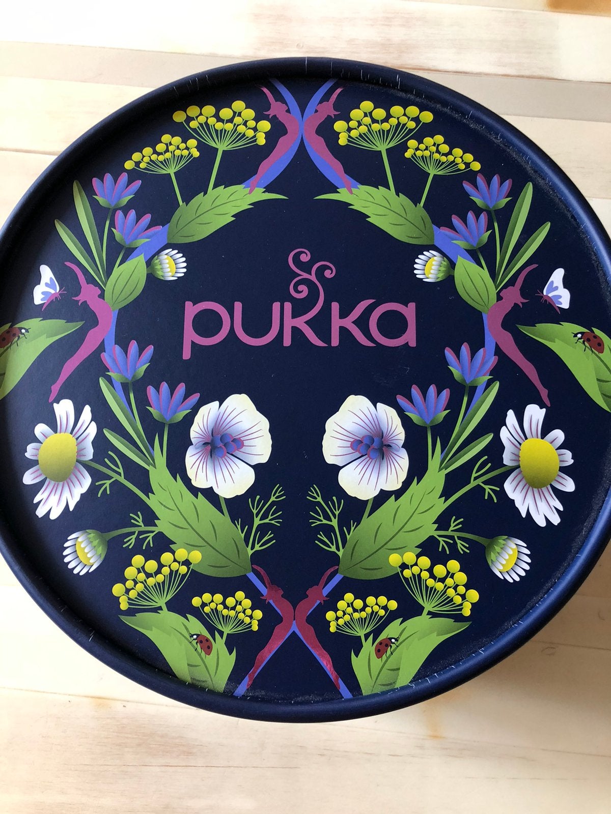 Pukka thee trommel, Ophalen of Verzenden, Zo goed als nieuw, Rechthoekig