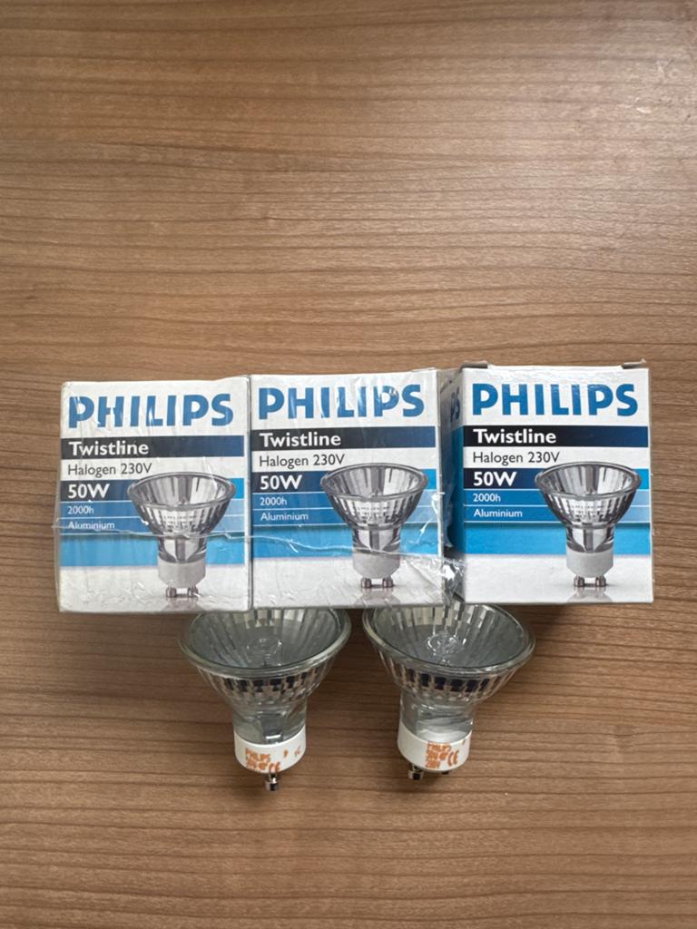 5 Philips Twistline GU10 lampen 50W 230V (5 stuks), Ophalen, Nieuw