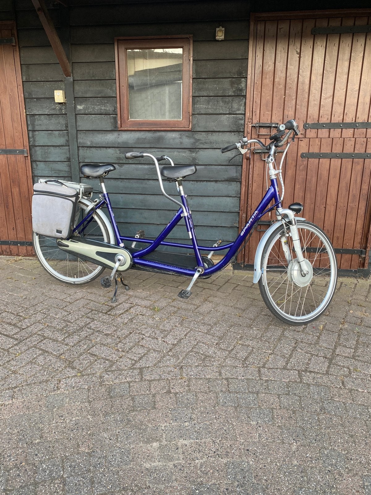 Sparta double X electriche tandem met 2 accus, Ophalen, Zo goed als nieuw, 53 tot 57 cm, Minder dan 10 versnellingen