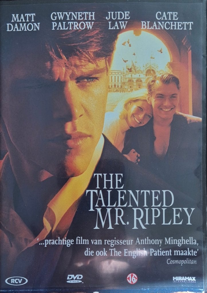 The Talented Mr. Ripley - DVD #d243#V, Psychologische thriller, Engels, Vanaf 16 jaar, Nederlands