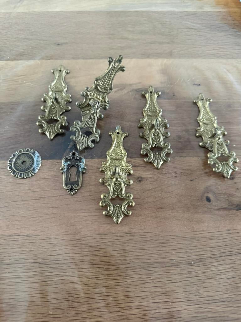Messing meubelbeslag antiek, Antiek en Kunst, Ophalen of Verzenden