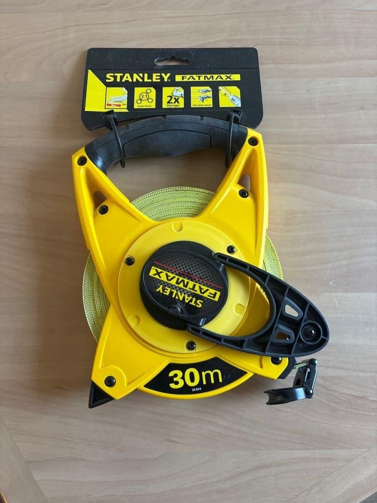 Stanley FatMax Rolmaat 30m - Nieuw, Ophalen of Verzenden, Nieuw, Rolmaat/meetlint, Stanley