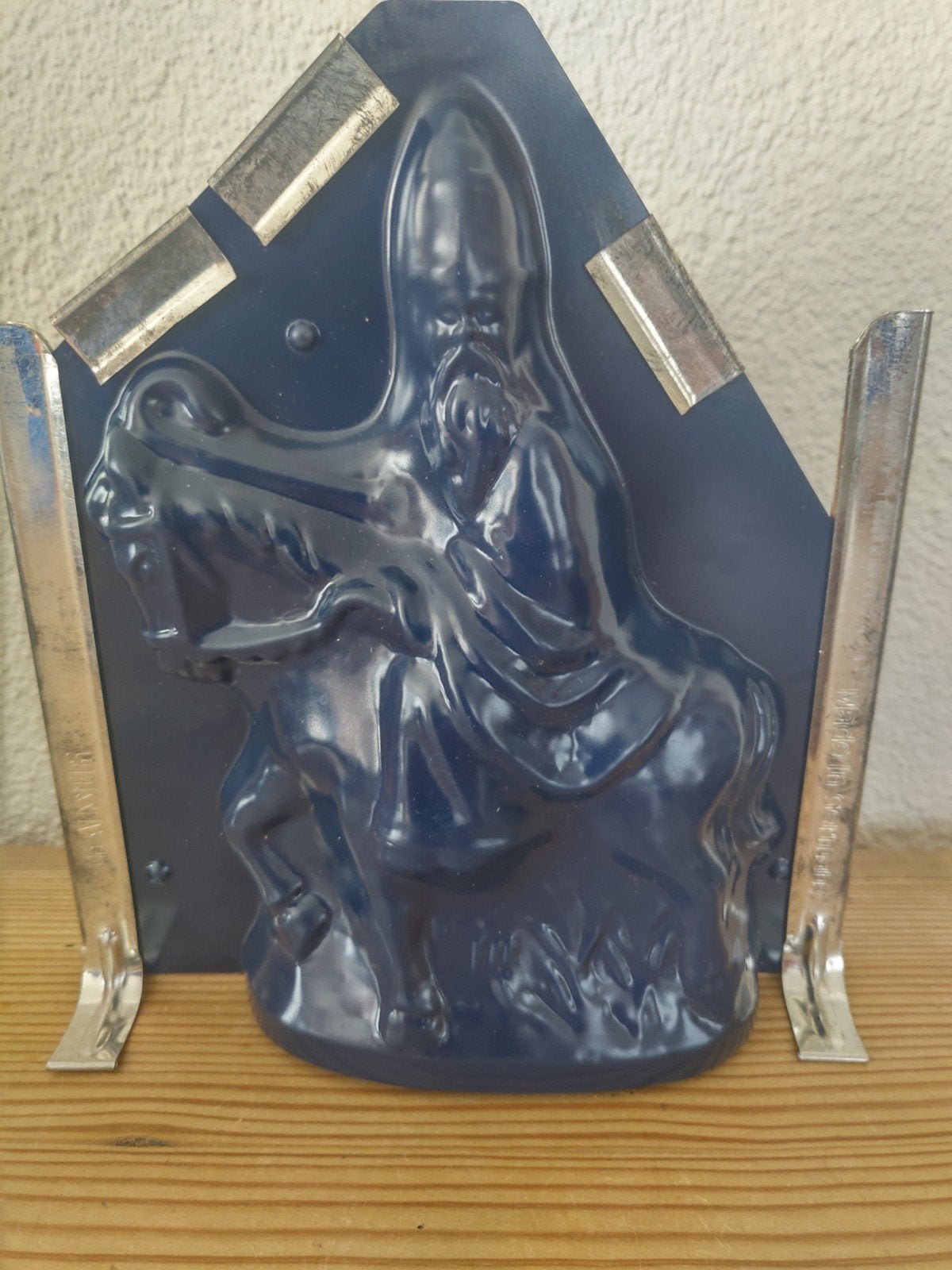 Kaiser oude metalen chocolade vorm Sinterklaas op paard, Ophalen of Verzenden