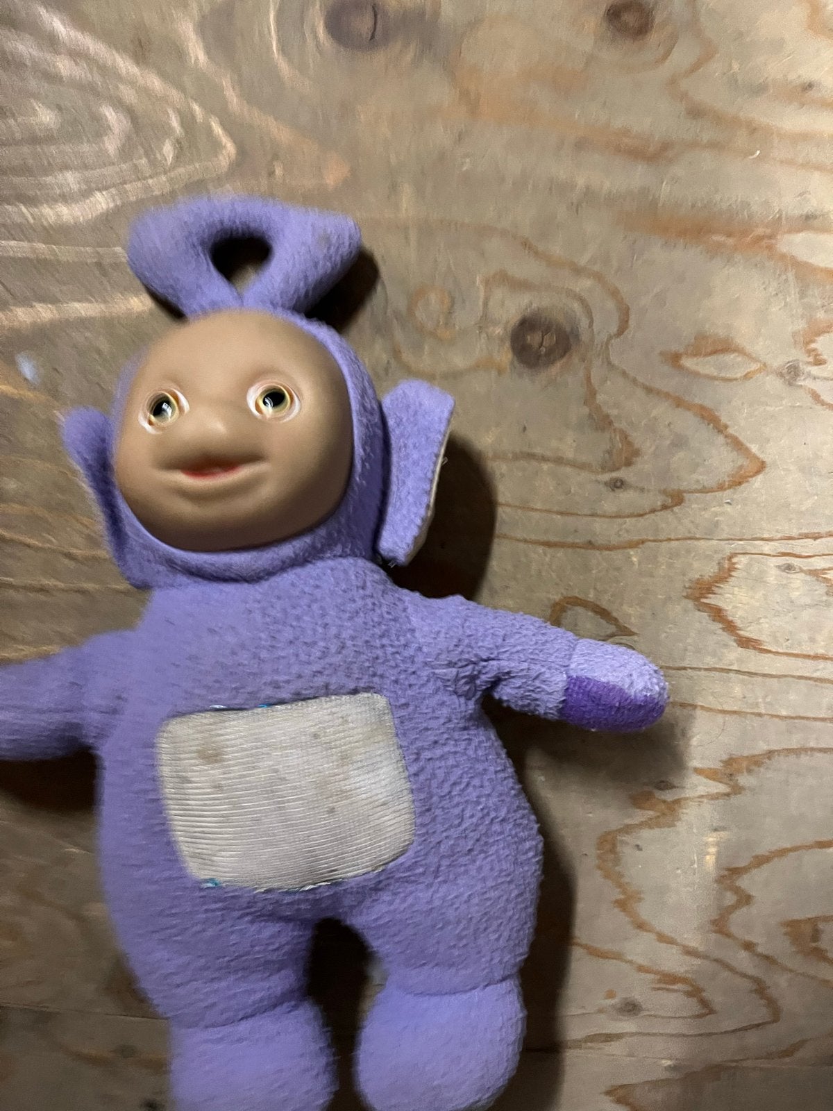 Teletubbie Tinky Winky knuffel paars, Gebruikt, Overige merken, Overige karakters, Overige typen