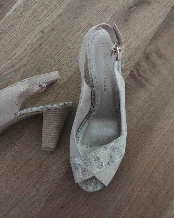 Marco Tozzi Slingback Pumps Maat 37, Marco Tozzi, Ophalen of Verzenden, Gedragen, Beige