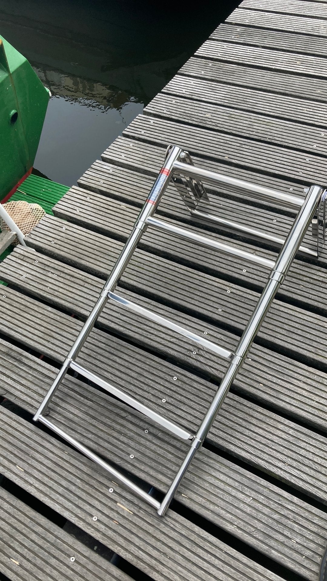 Zwemtrap boot RVS telescopisch, Ophalen of Verzenden, Nieuw
