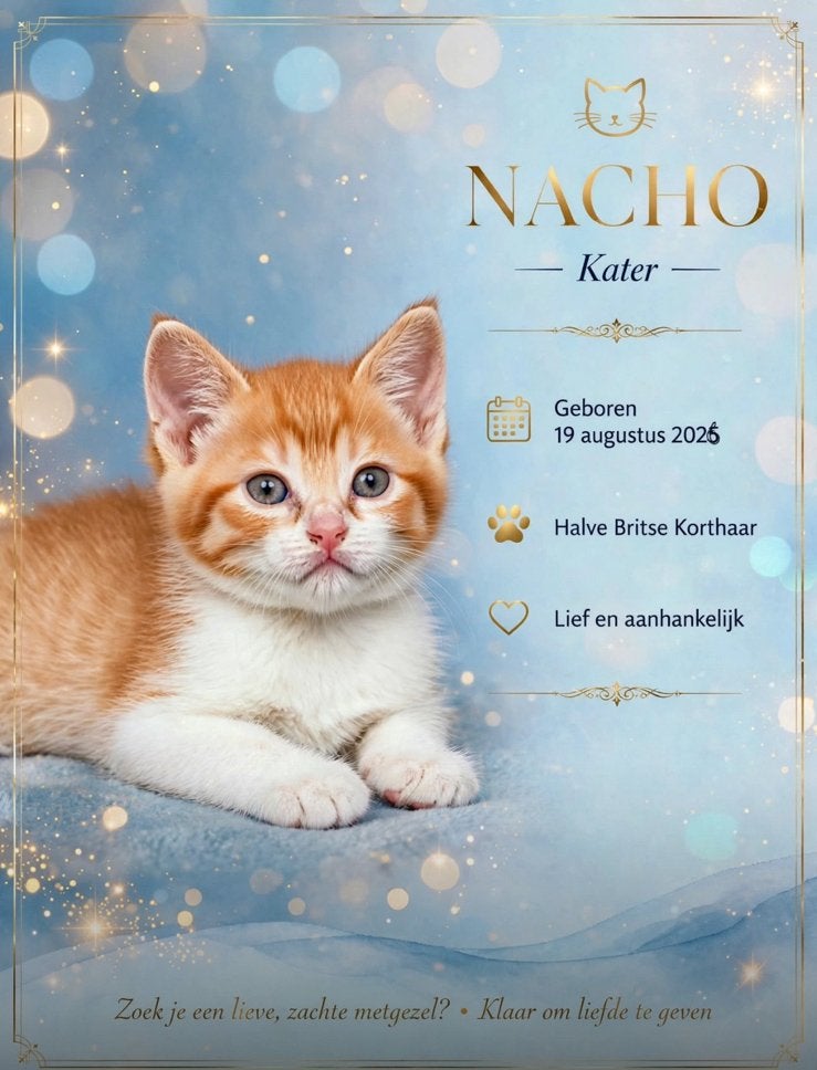 Kittens half brits, Dieren en Toebehoren, Meerdere dieren, Ontwormd, 0 tot 2 jaar