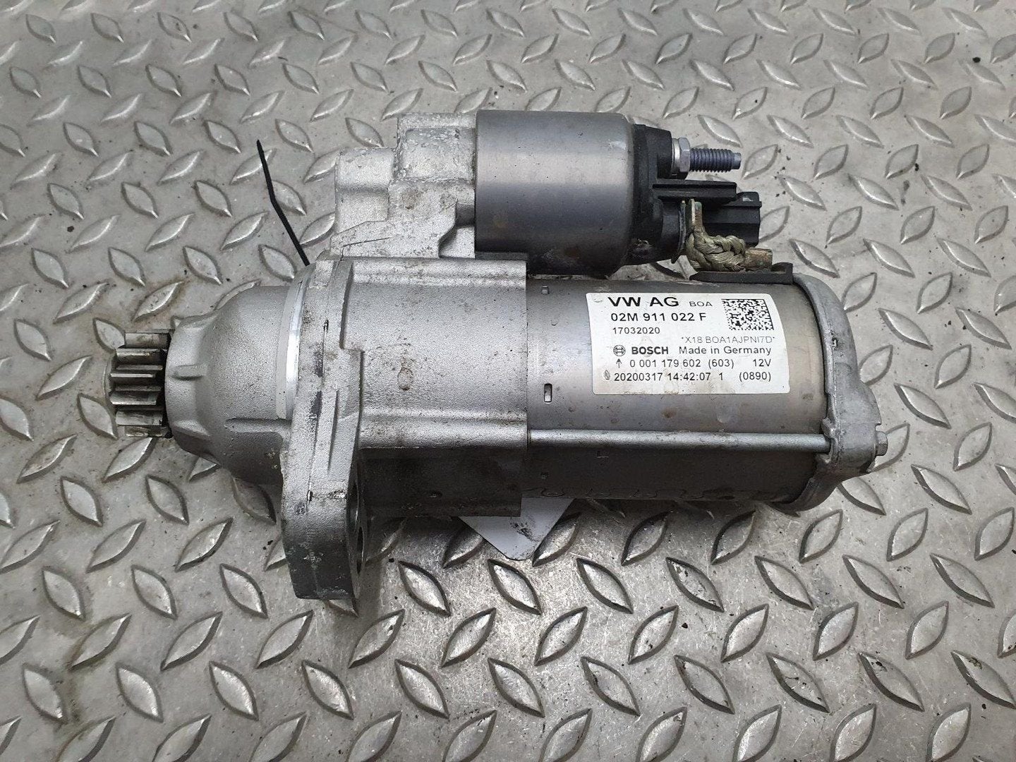 VOLKSWAGEN POLO STARTMOTOR 02M911022F 2019, Ophalen of Verzenden, Gebruikt, ARN erkend