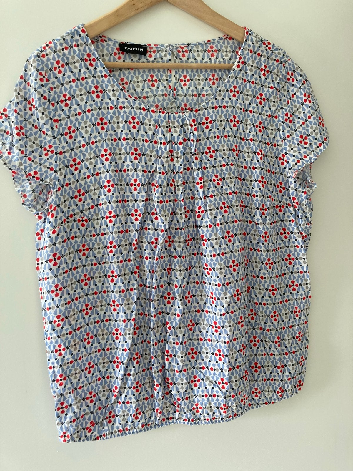 Taifun blouse met korte mouwen en print, Kleding | Dames, Meerkleurig, Maat 42/44 (L), Ophalen of Verzenden, Zo goed als nieuw
