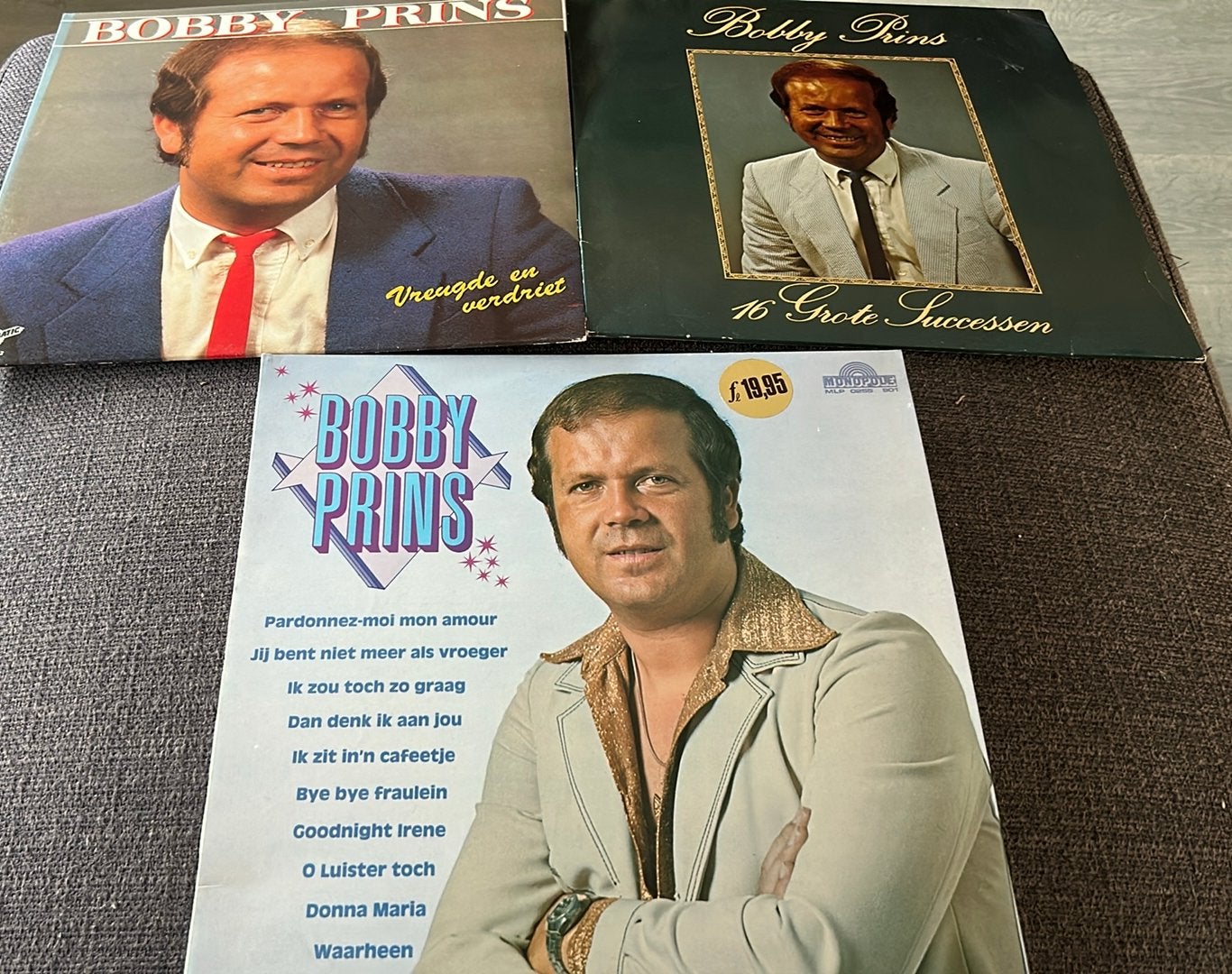 Kleine verzameling elpees Bobby Prins, Ophalen of Verzenden, Zo goed als nieuw, 12 inch, Levenslied of Smartlap